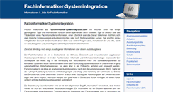 Desktop Screenshot of fachinformatiker-systemintegration.com