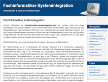 Tablet Screenshot of fachinformatiker-systemintegration.com
